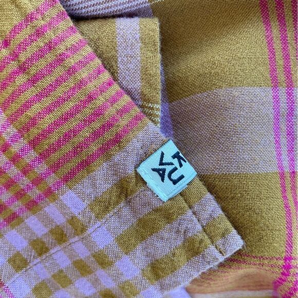 Kavu Spring Plaid Rita Dress Cotton S - Picture 10 of 15